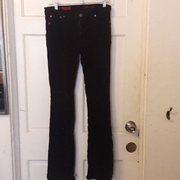 Ag Adriano Goldschmied Pants - AG wide leg brown corduroy 27